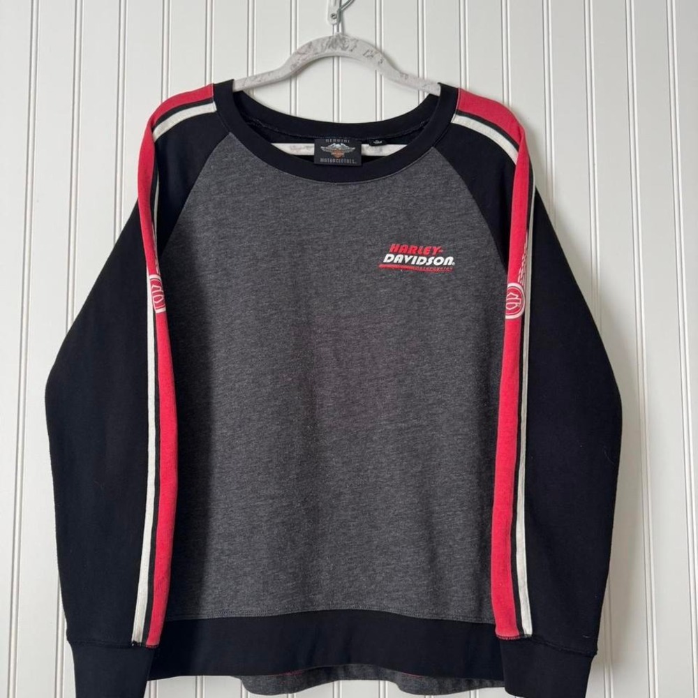 VINTAGE Harley Davidson Sweatshirt XL Gray Crewneck Logo